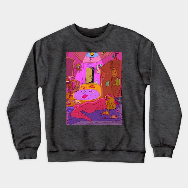 anticipation Crewneck Sweatshirt by KITTYFROGS